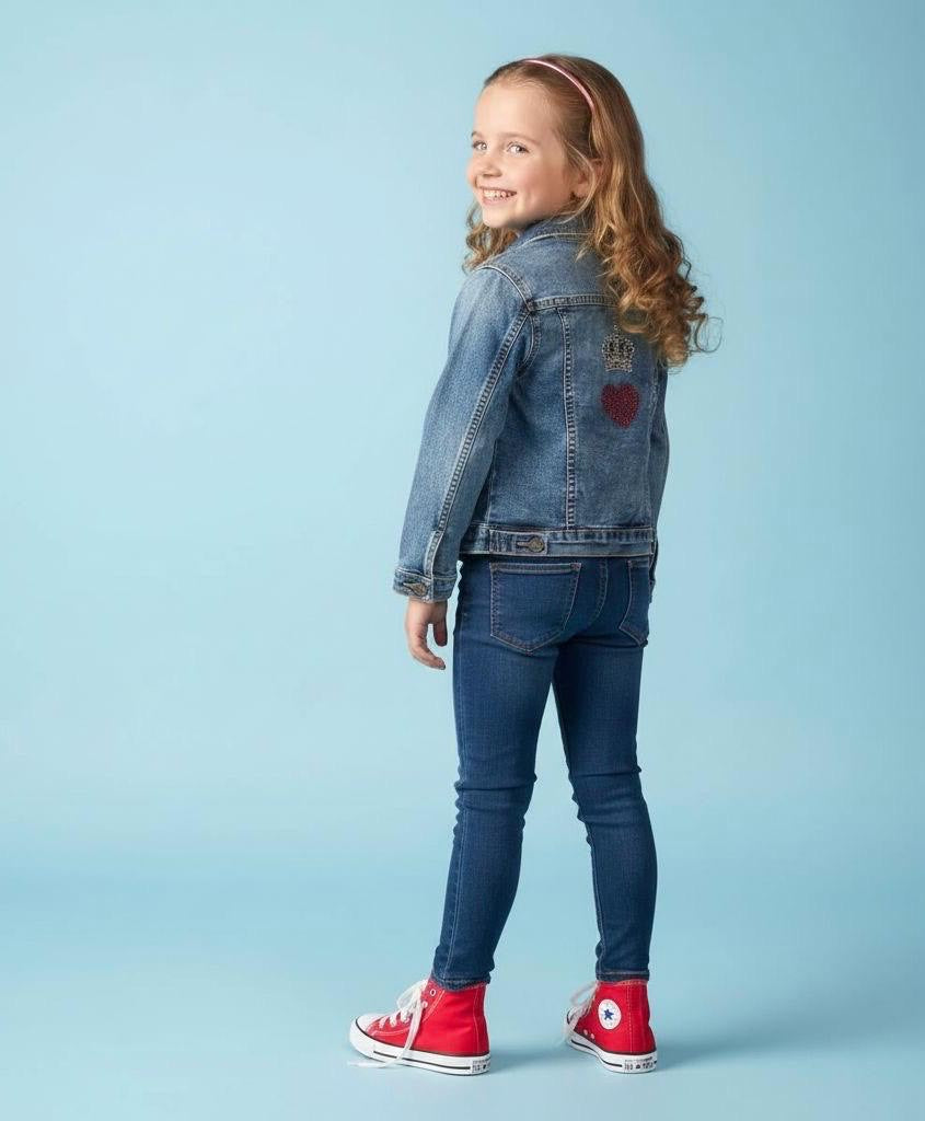 Chaqueta Infantil Denim Crown of Love