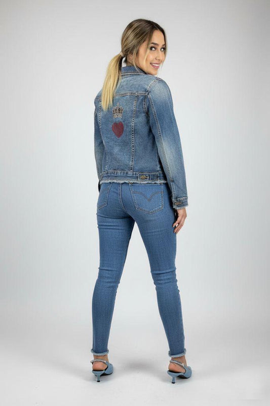 Chaqueta Denim Crown of Love